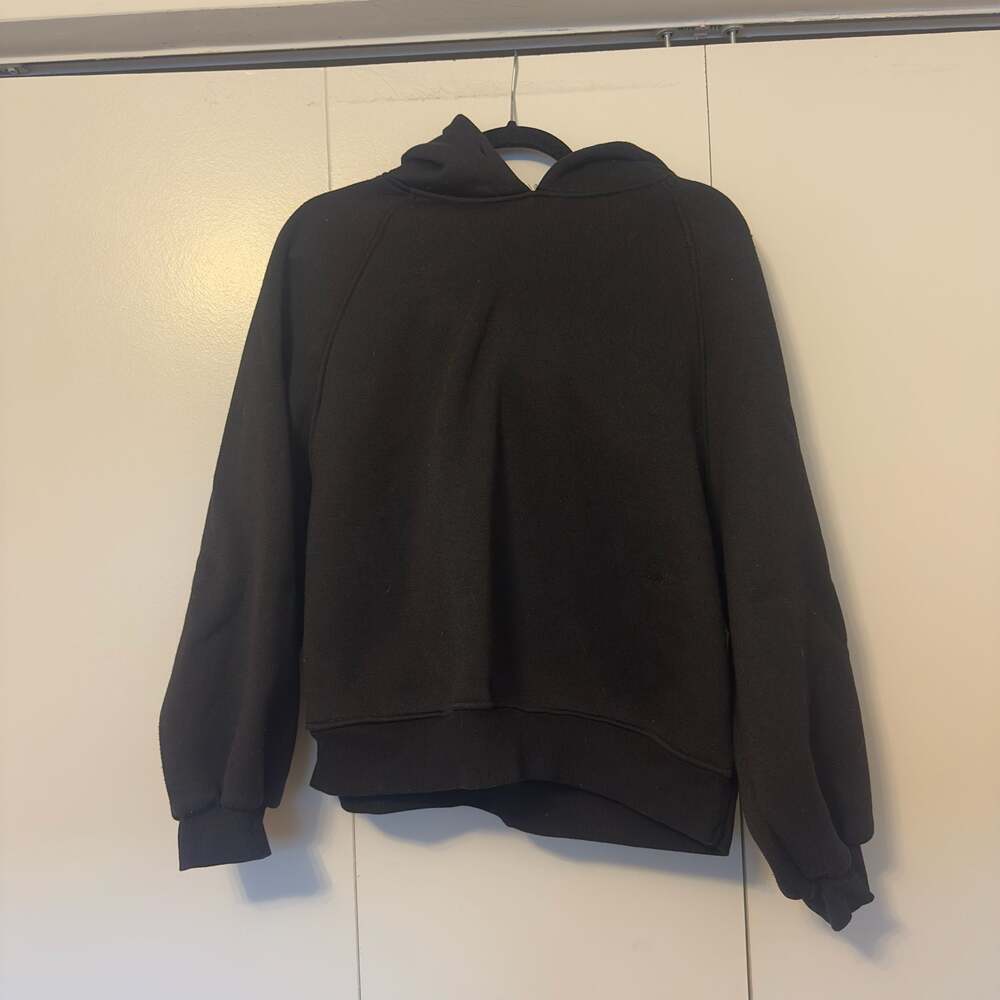 Dazy Black Oversized Raglan Sleeve Hoodie Size XL